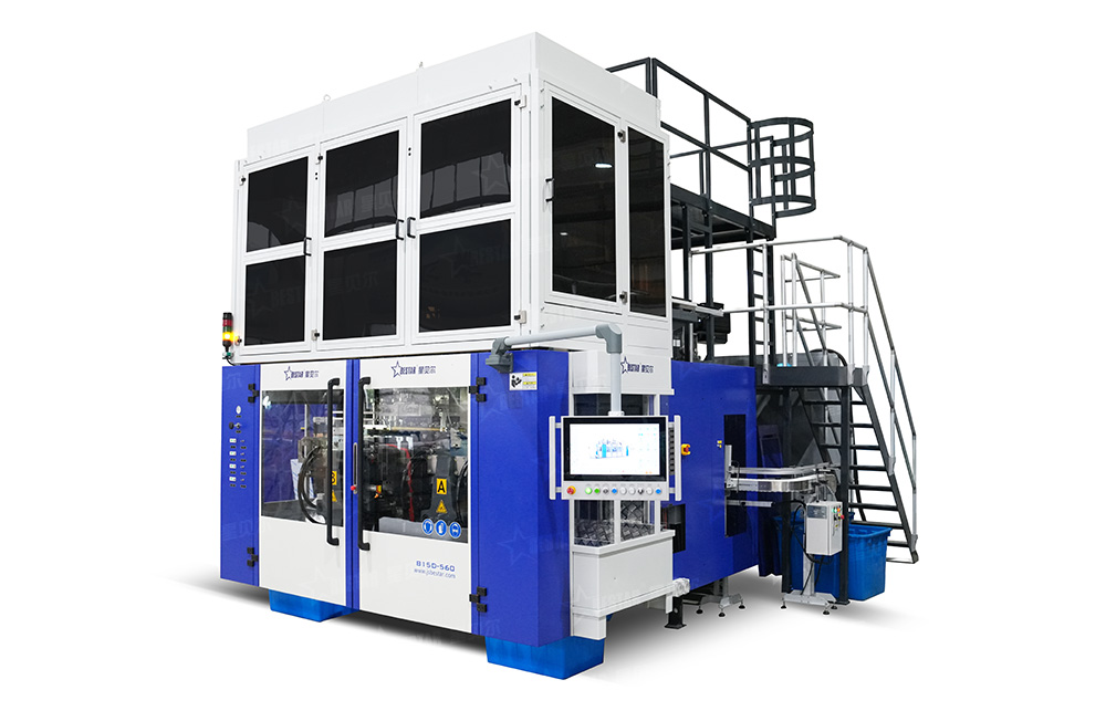 1升4腔雙工位氟化瓶吹瓶機(jī)